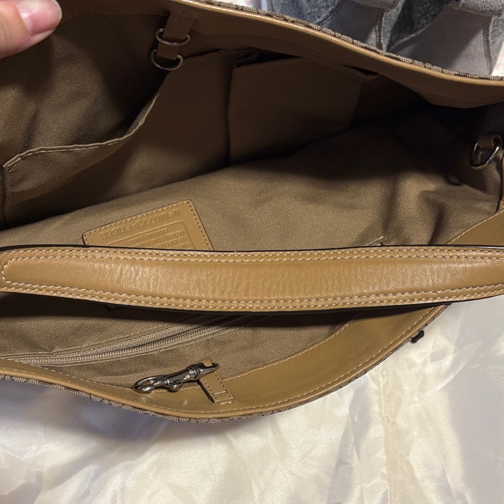 Brown Patterned Shoulder Bag - image 4